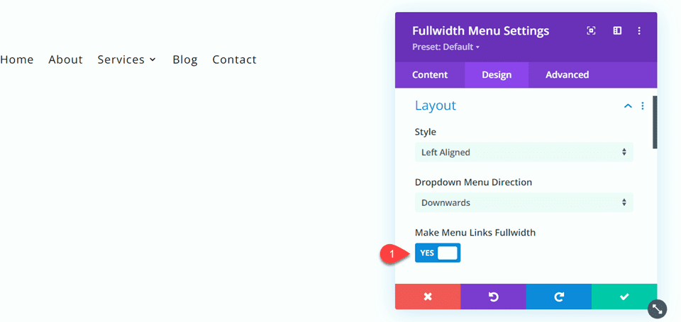 Divi Fullwidth vs Regular Menu Module Fullwidth Menu Links