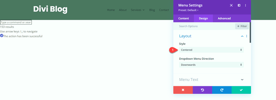 Divi Fullwidth vs Regular Menu Module Regular Menu Layout