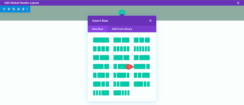 Divi Global Header With Fullwidth Menu Insert Row