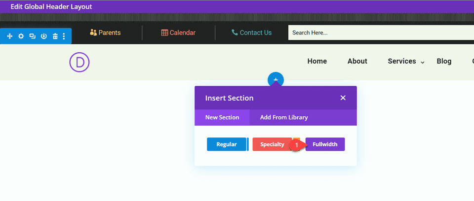 Divi Responsive Logo Full Width Menu Add Full Width Section