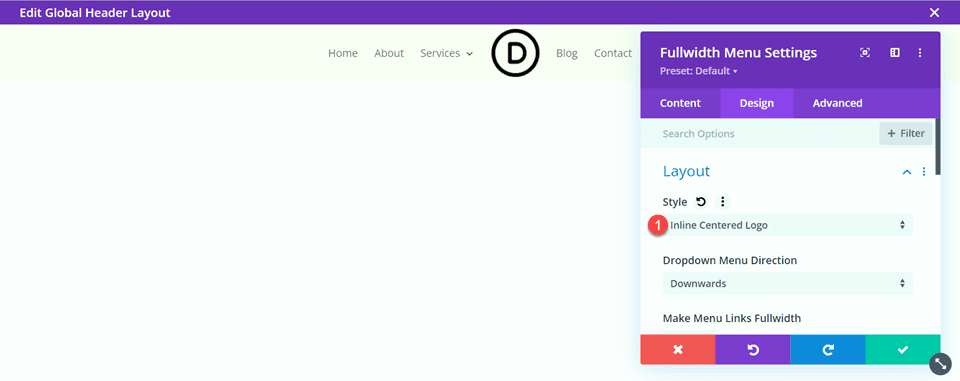 Divi Style Cart Search Icons Fullwidth Menu Layout 1 Layout Style