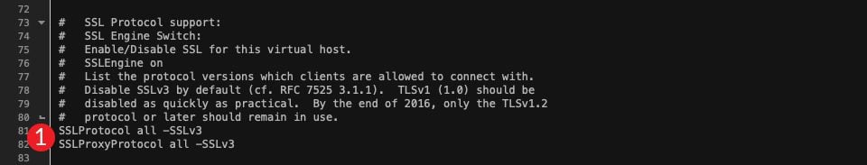 TLS 1.0 و 1.1 فعال هستند