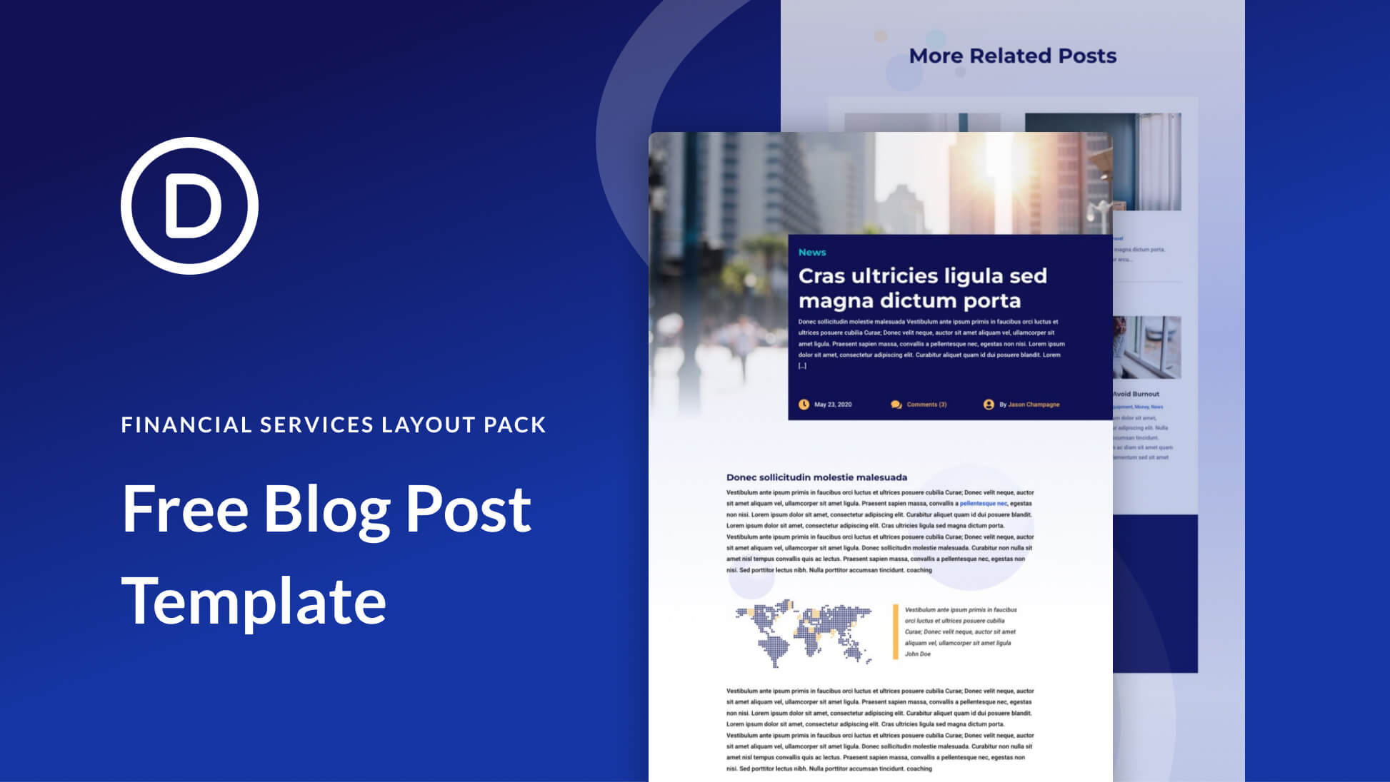 Download a FREE Blog Post Template for Divi’s Financial Services Layout Pack