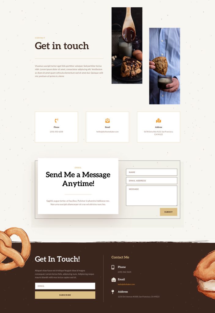 Get a FREE Home Baker Layout Pack for Divi