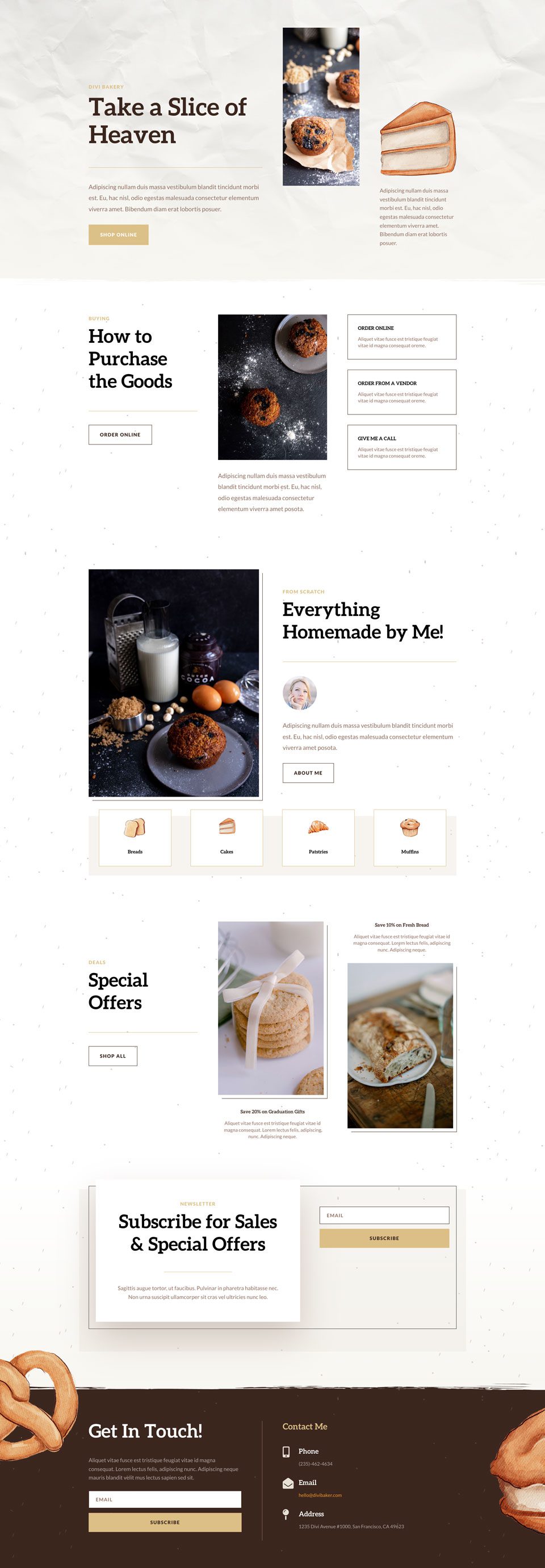 Home Baker Layout Pack for Divi