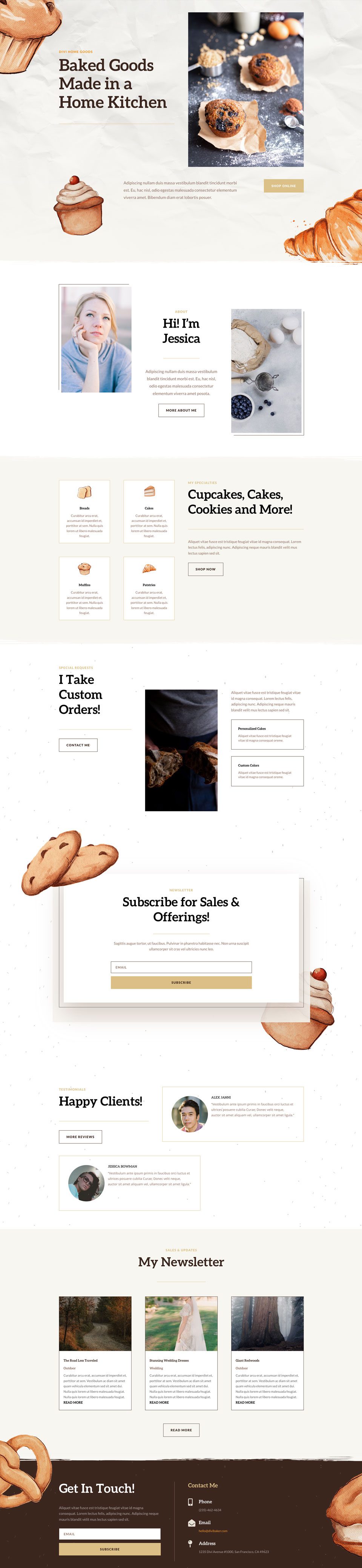 Home Baker Layout Pack for Divi