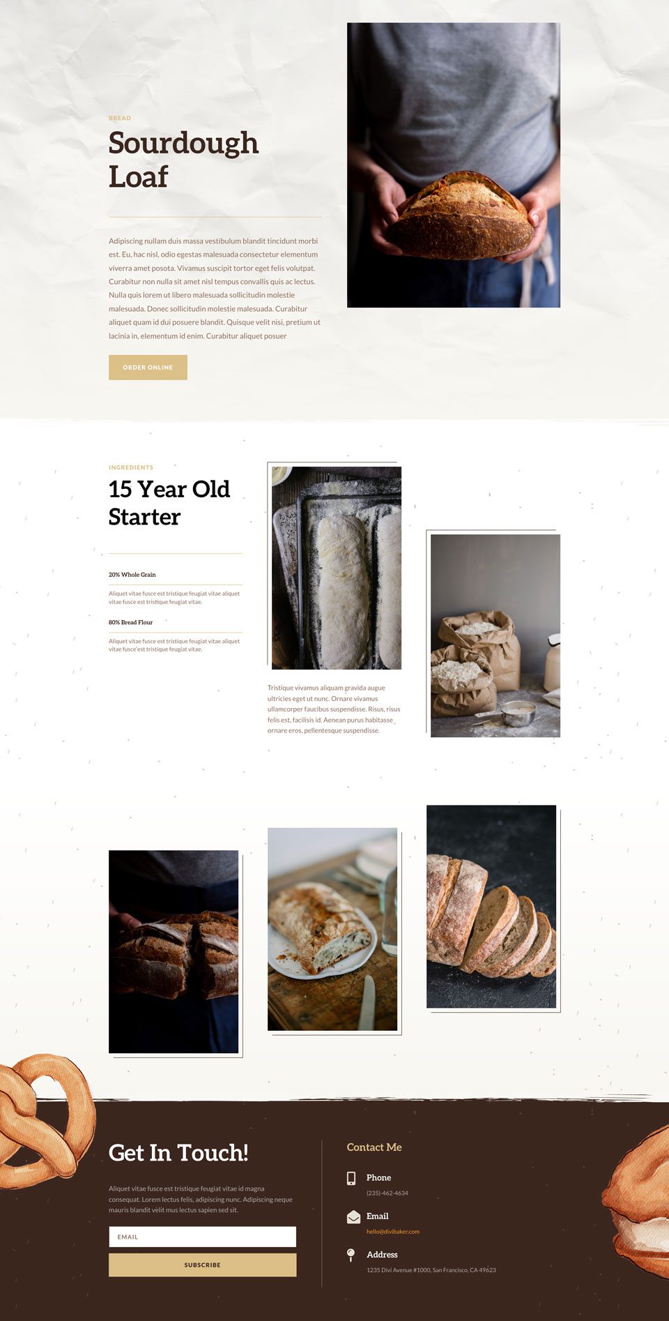 Home Baker Layout Pack for Divi