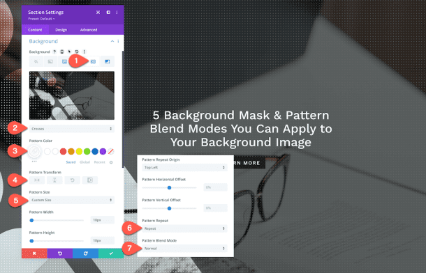 Background Panel Mask 5 Background Mask & Pattern Overlays You Can Apply To Your Background Image