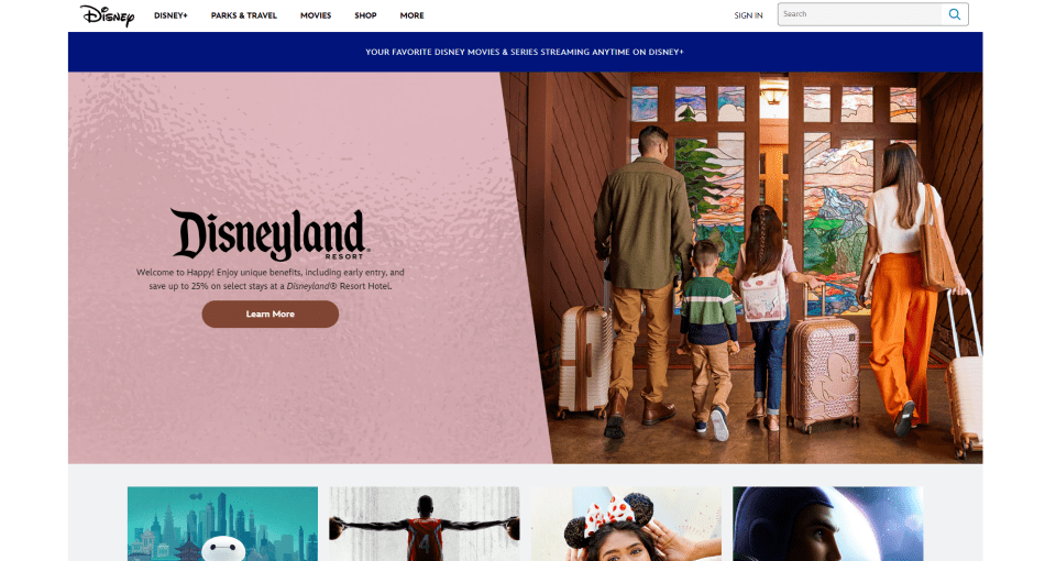 Disney Omnichannel Marketing Email, App, Resorts, Credit Cards