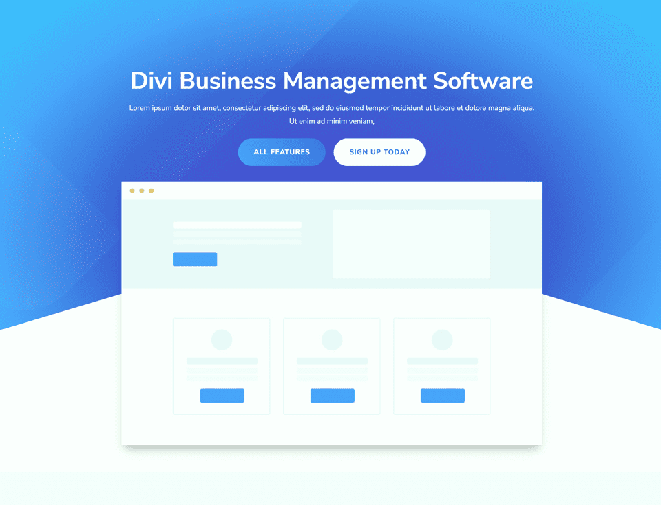 Divi Fullwidth Header Gradient Background Layout 3 Final Design