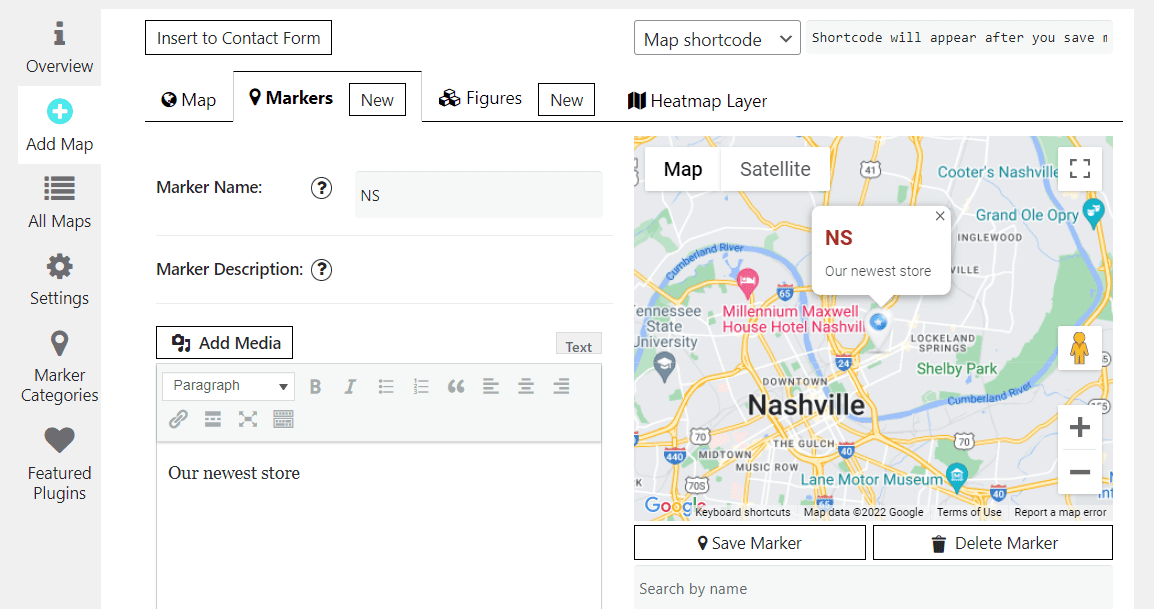 Customizing the map markers in Easy Google Maps