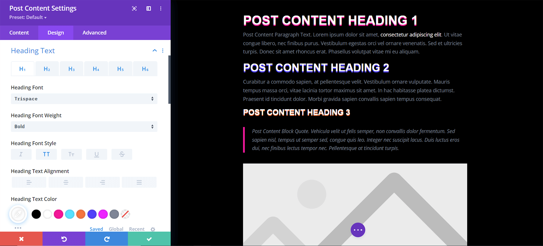 Edit the Post Content Module within the Divi Streamer Blog Post Tempalte