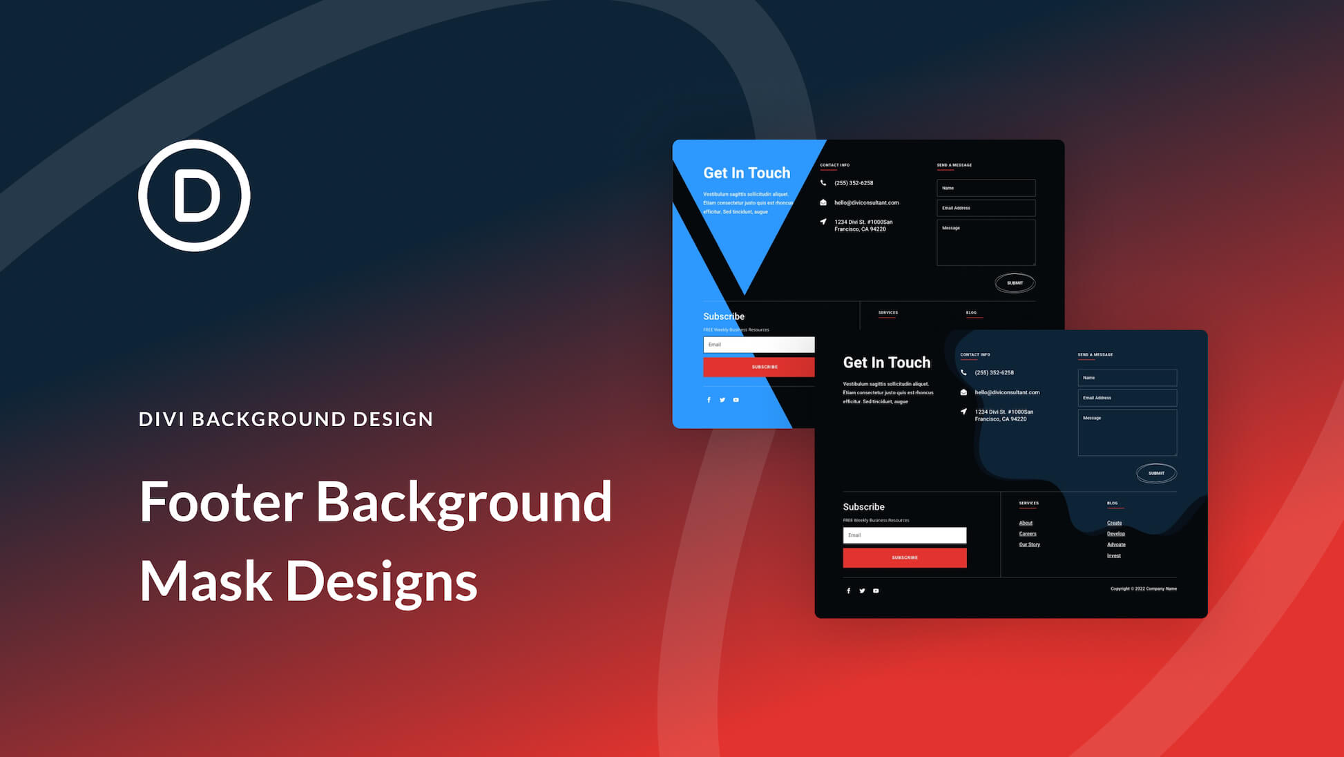 How To Add Background Masks to Your Divi Footer