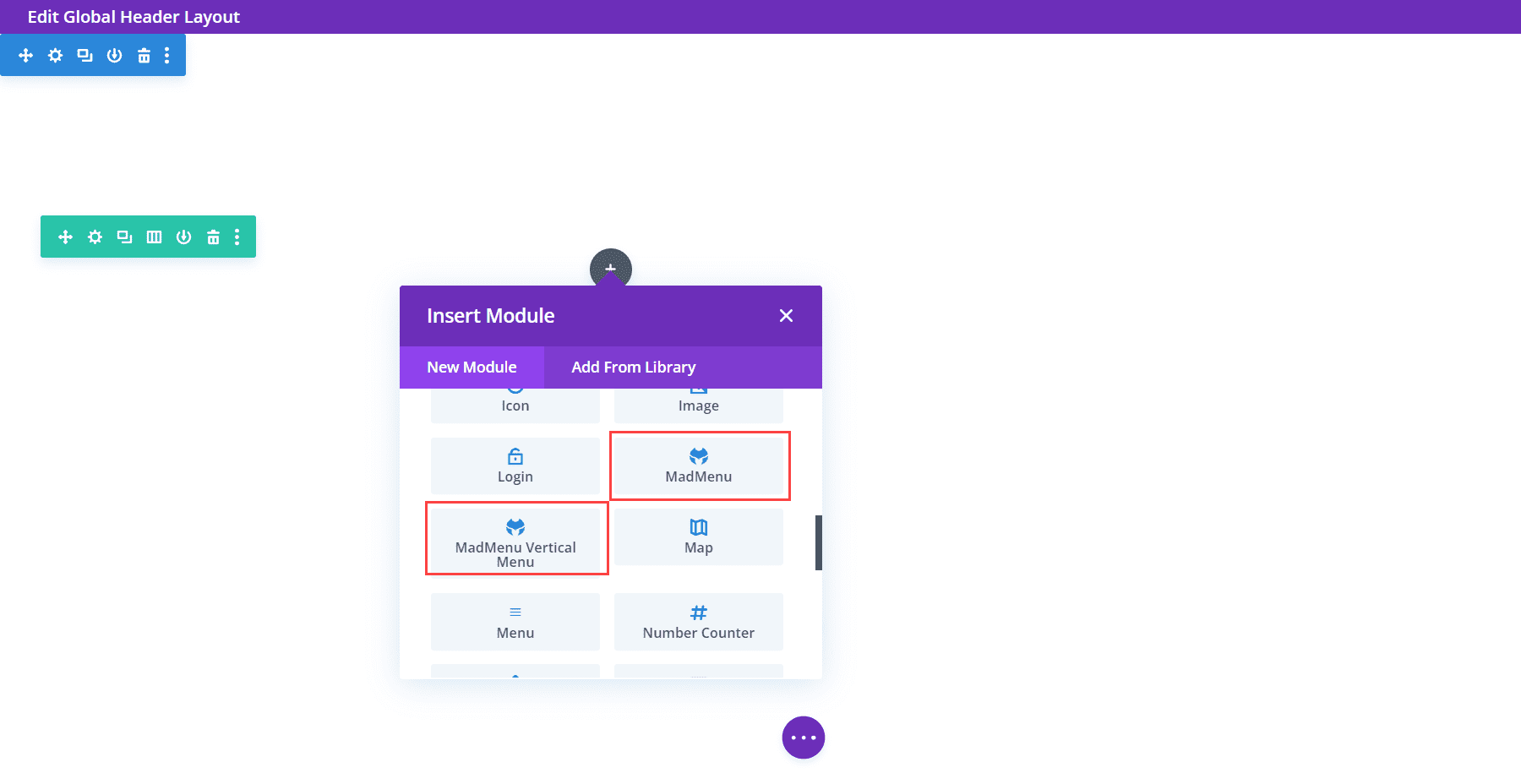 ماژول های Divi MadMenu