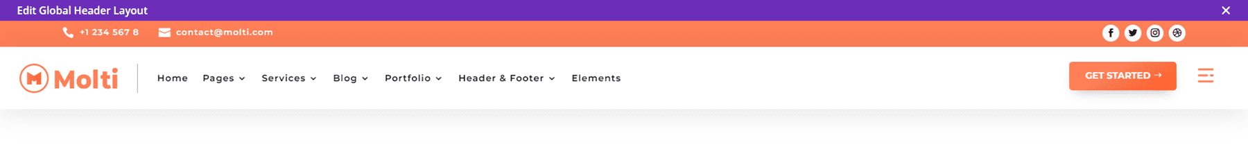 Molti Divi Child Theme Divi Templates برای ایجاد تم