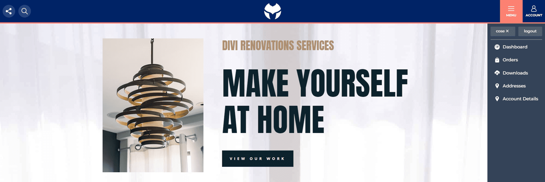 Divi MadMenu نسخه ی نمایشی سیزده