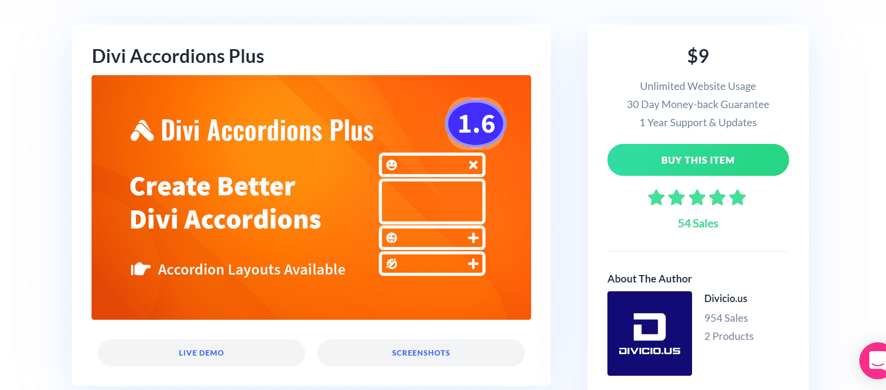 برجسته پلاگین Divi: Divi Accordions Plus