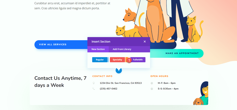 Divi Fullwidth Header Hero Section Add Fullwidth Section