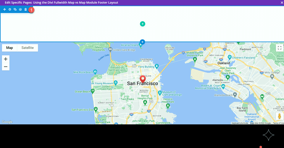 Divi Fullwidth Map VS Map Module Delete Section