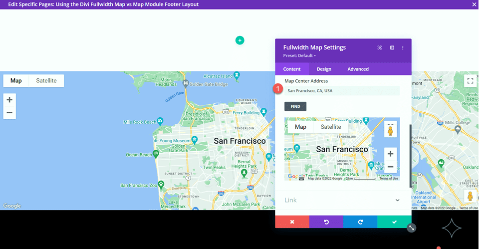 Divi Fullwidth Map VS Map Module Map Center Address