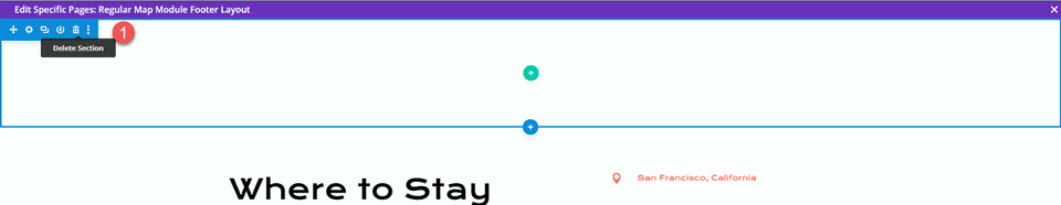 Divi Fullwidth Map VS Map Module Regular Delete Section