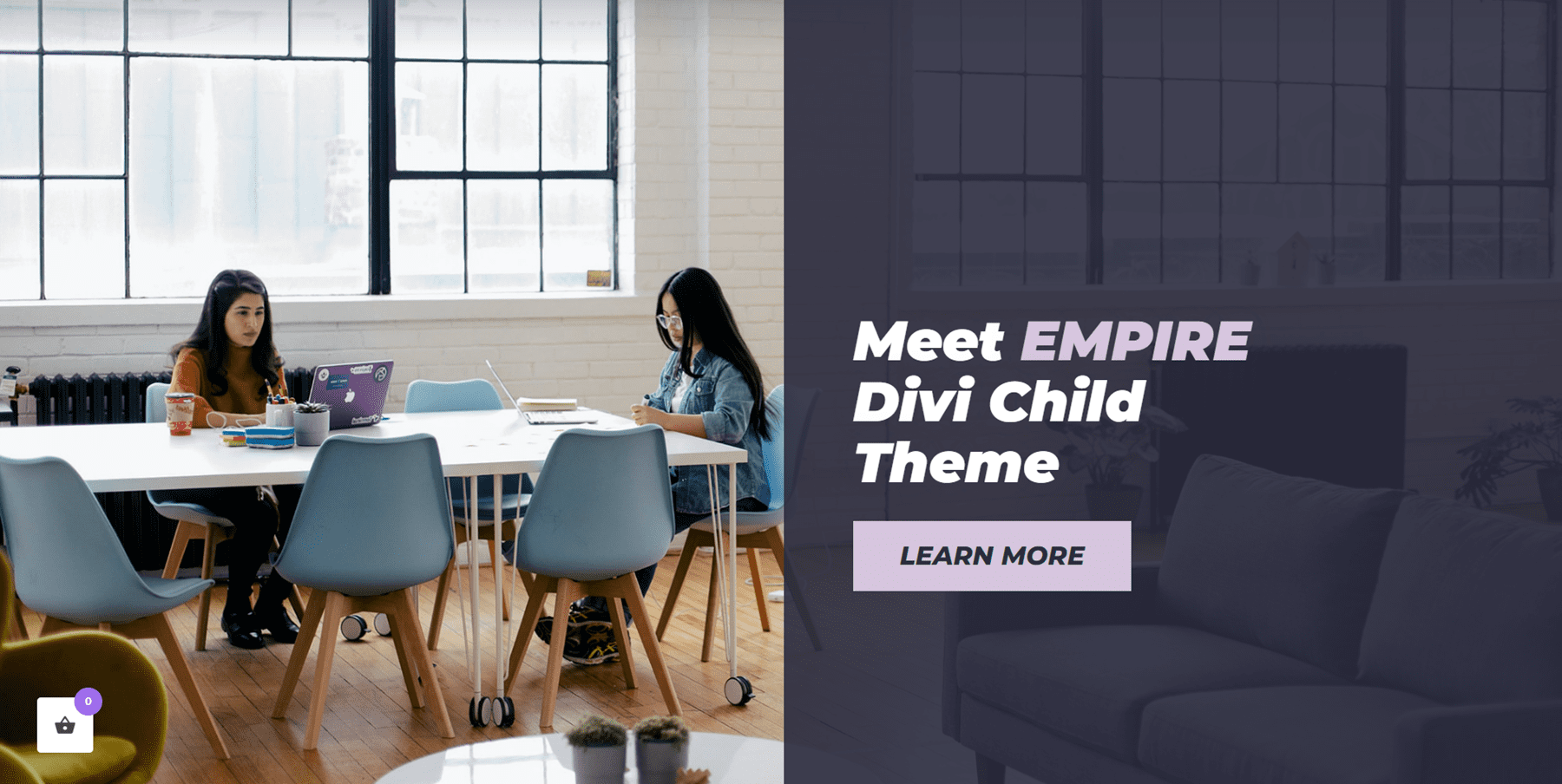 Empire Divi Child Theme Split Header