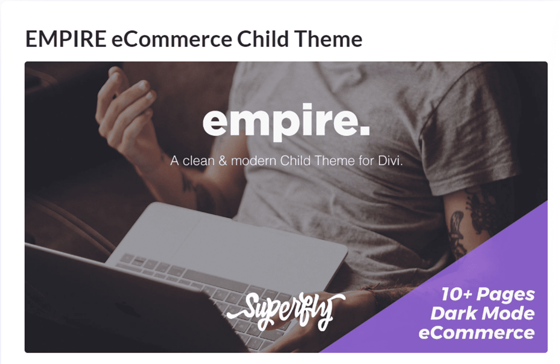 Empire Divi Child Theme Purchase