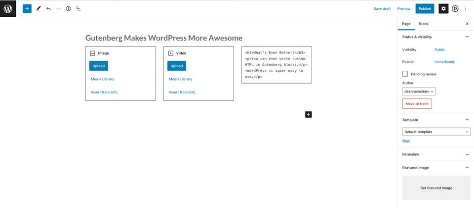 WordPress-block-editor WordPress vs Web.com