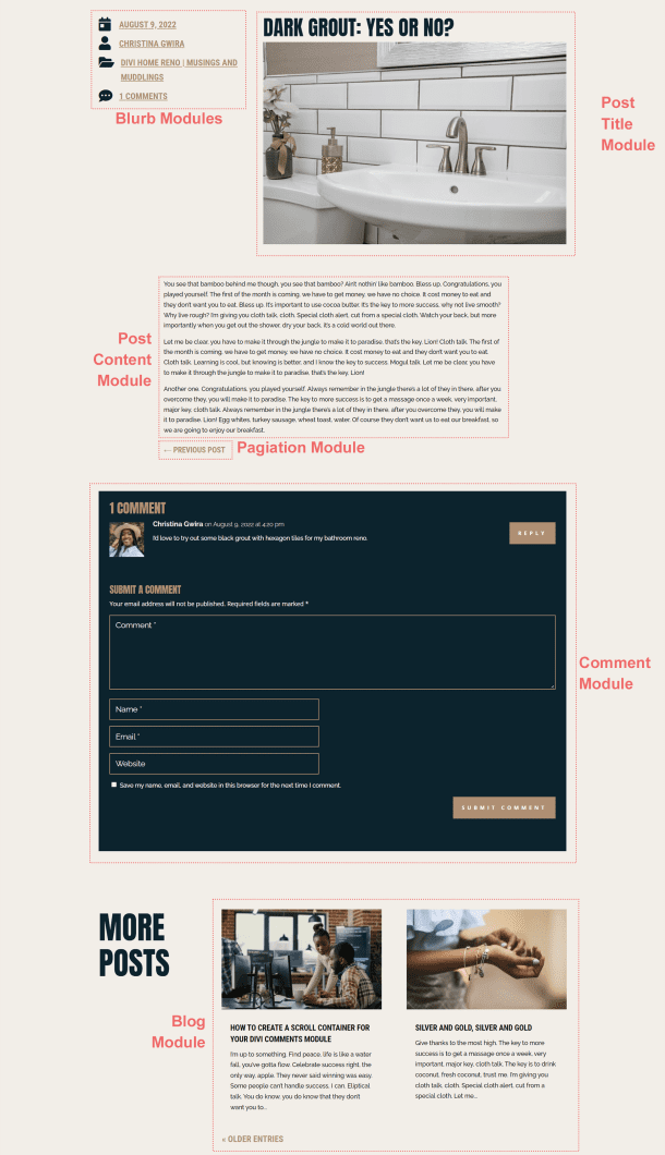 Download a FREE Blog Post Template for Divi's Home Remodeling Layout Pack