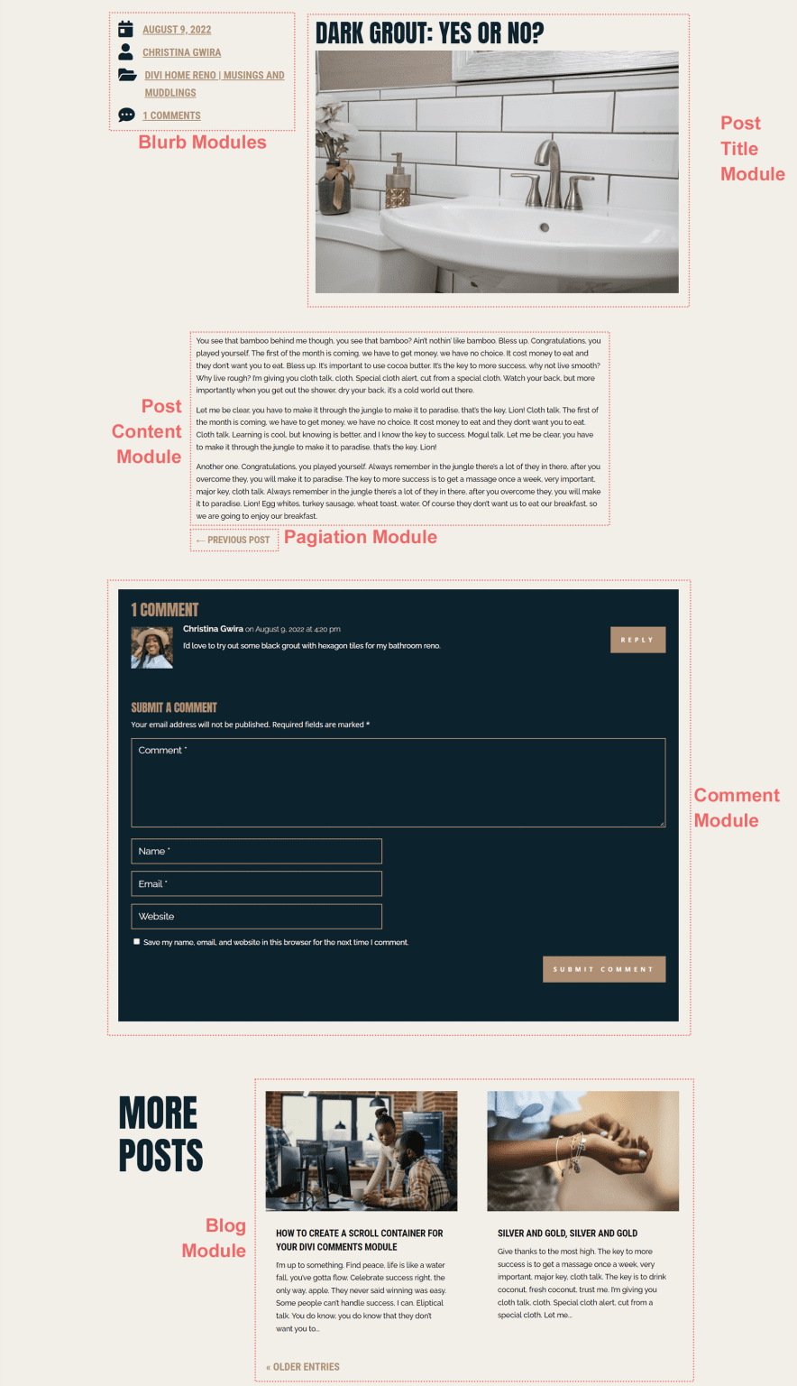 Download a FREE Blog Post Template for Divi's Home Remodeling Layout Pack