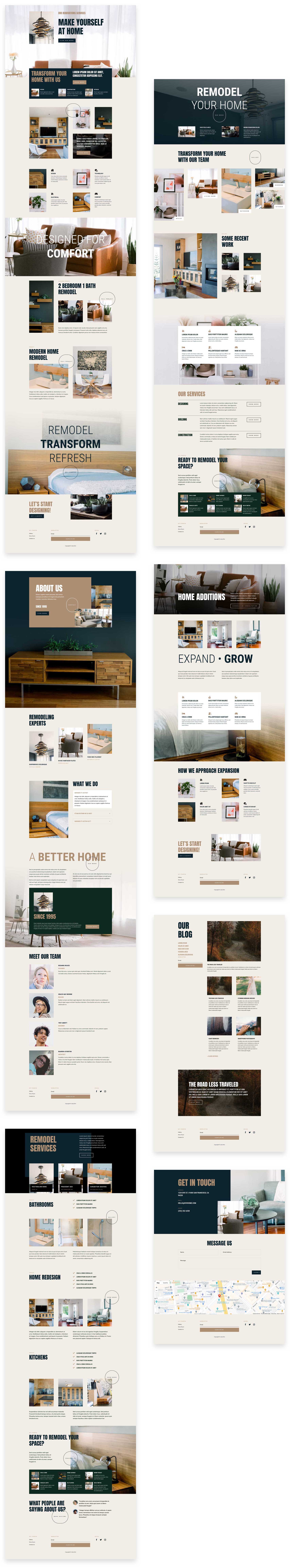 Home Remodeling Layout Pack for Divi