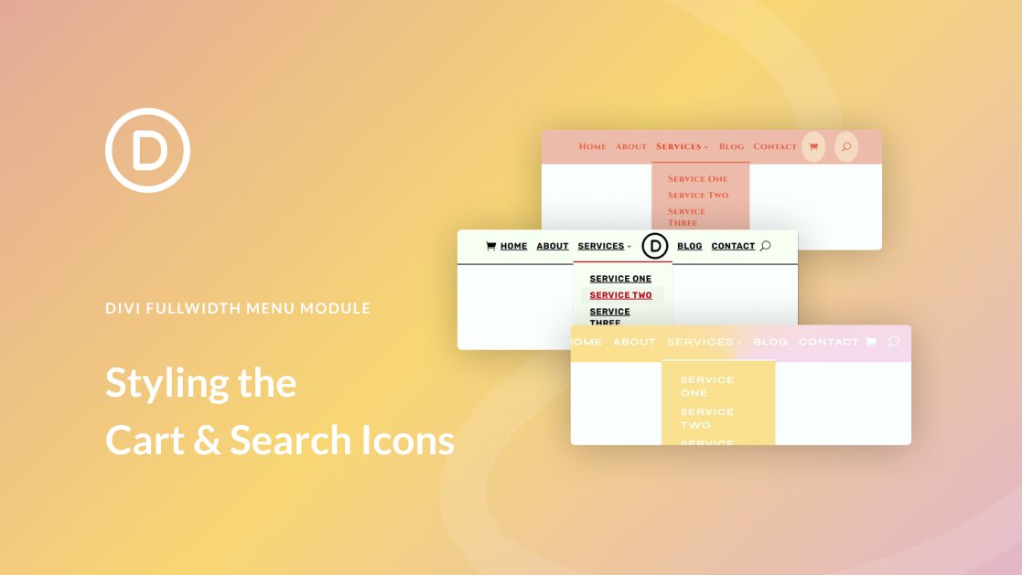 How to Style the Cart & Search Icons in Your Divi Fullwidth Menu Module