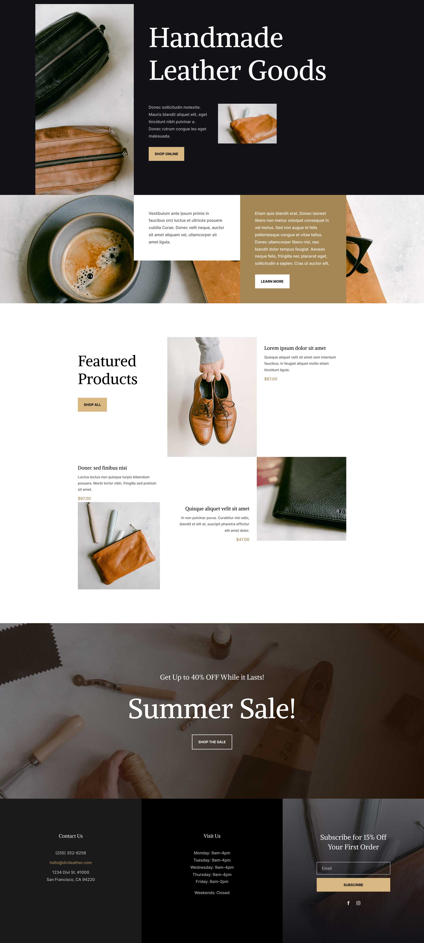 Leather Good Website