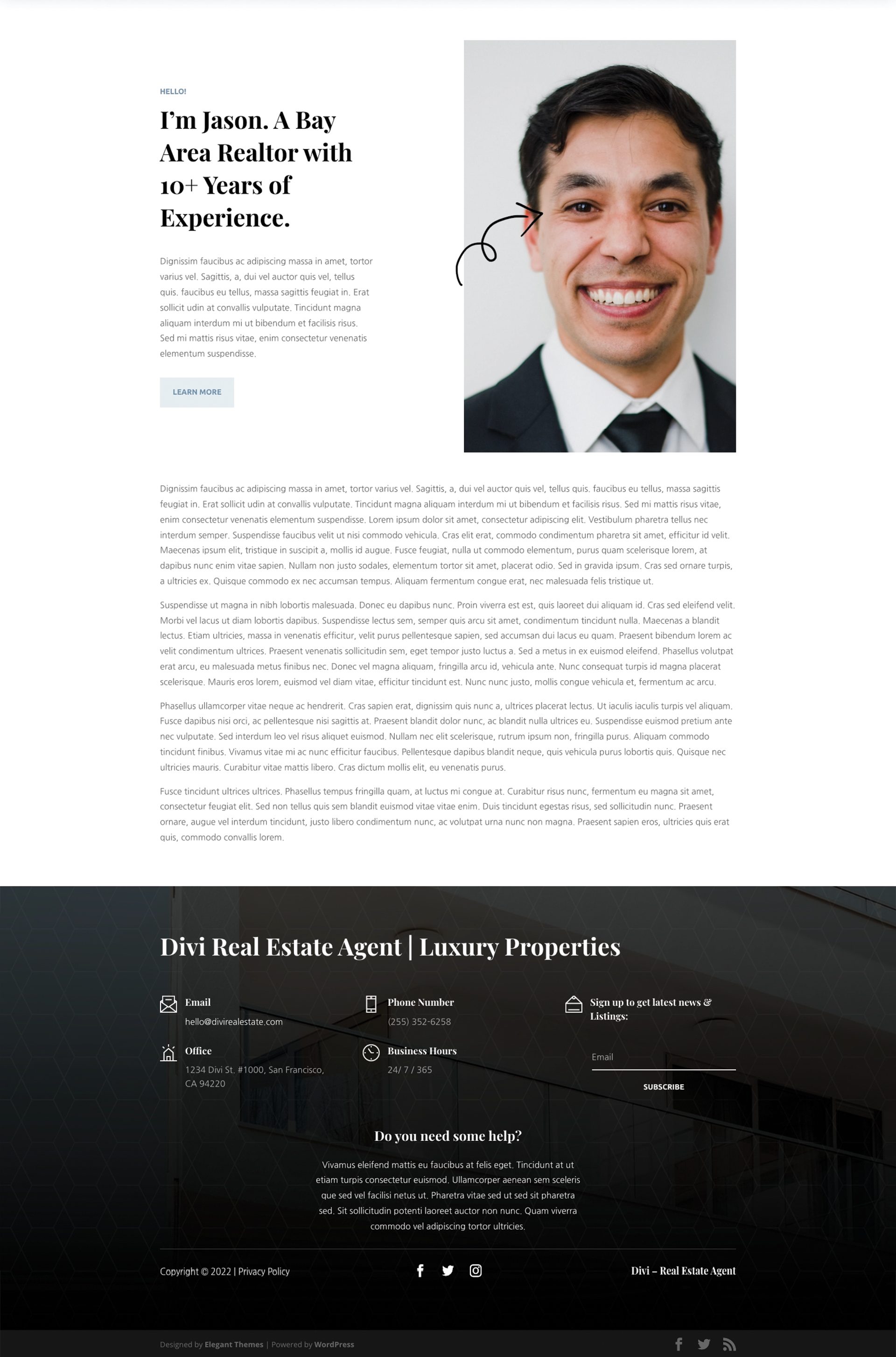 Real Estate Agent Layout Pack for Divi