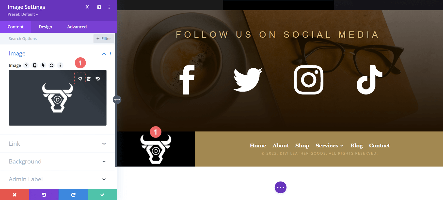 Update Footer Menu