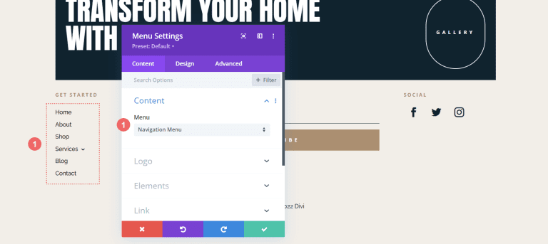 Download a FREE Header & Footer for Divi's Home Remodeling Layout Pack