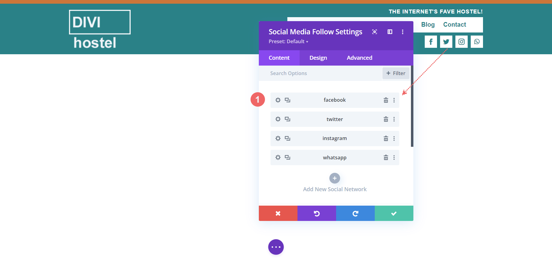 Update social media links and accounts with your accounts