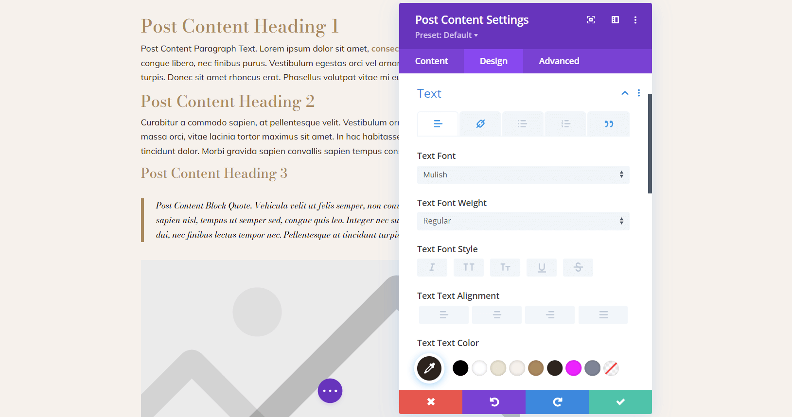 Edit or update the Post Content to suit your needs and branding