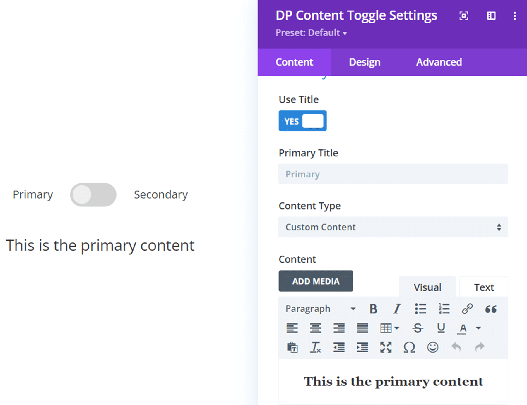 Divi Plugin Highlight Divi ConKit Pro Content Toggle
