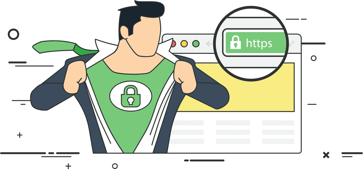 Безопасность соединения. Https-протокол картинки. Symentec. SSL Protection Design.