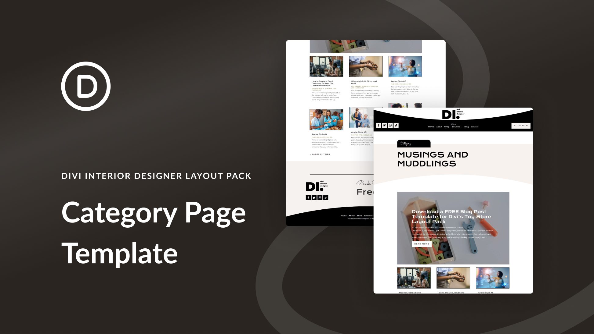 Download a FREE Category Page Template for Divi’s Interior Designer Layout Pack