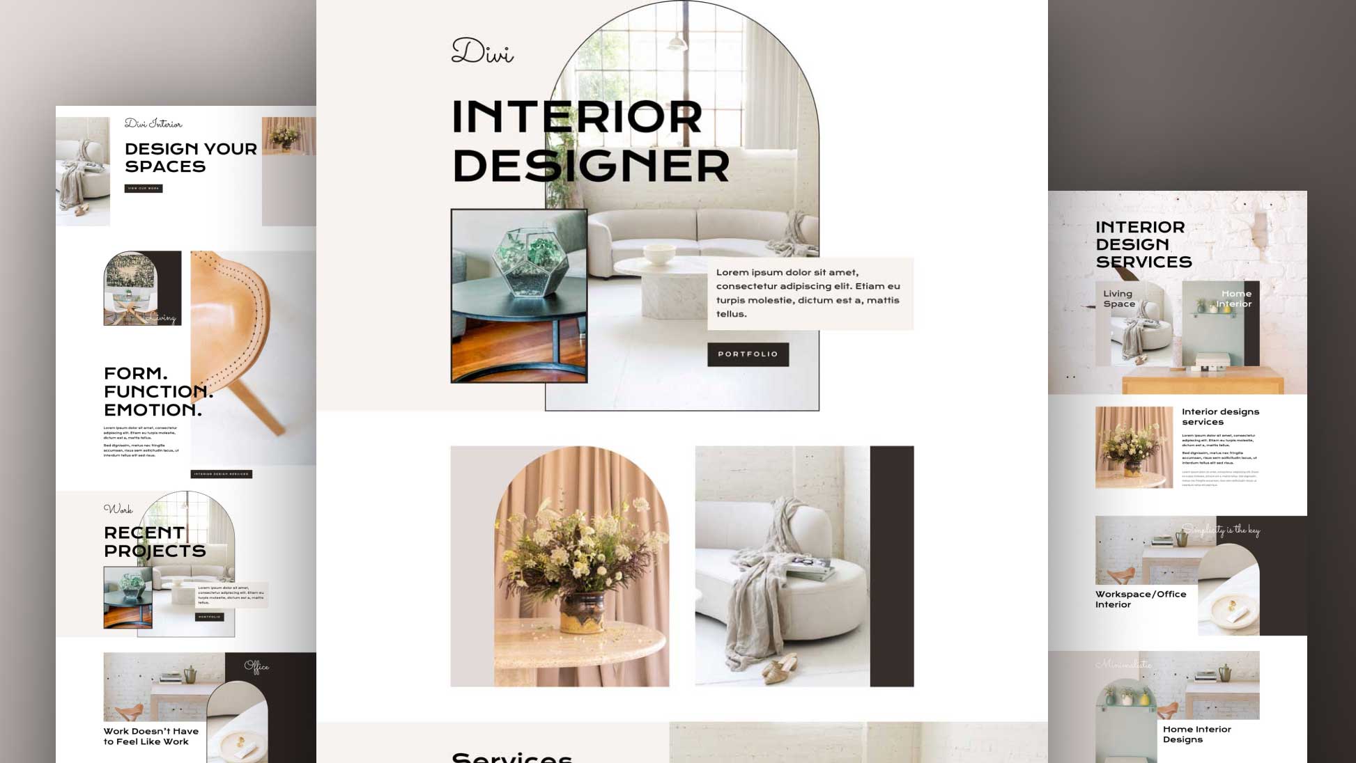 Interior Designer Layout Pack For Divi