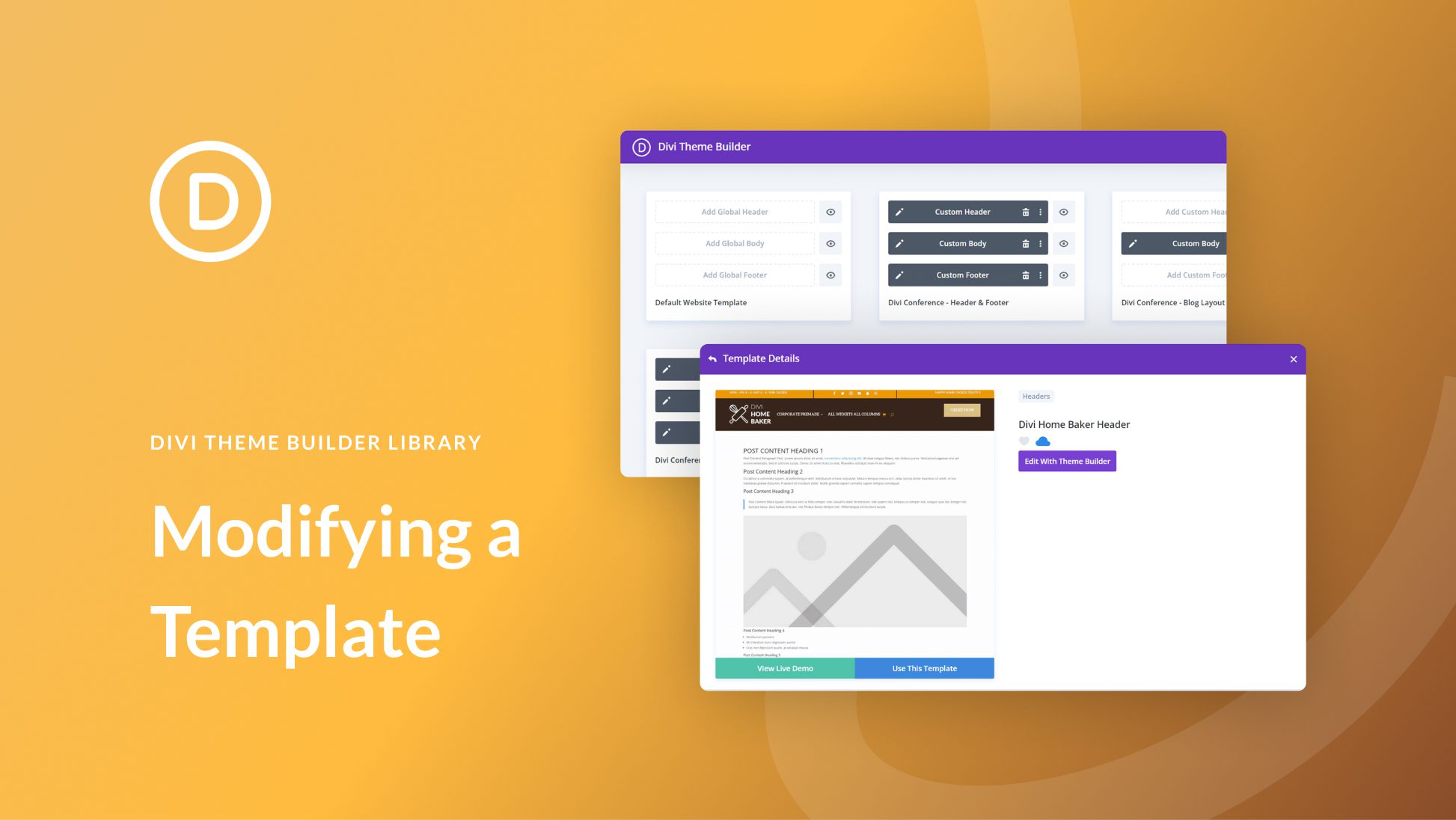 How to Edit a Template in Divi’s Theme Builder Library