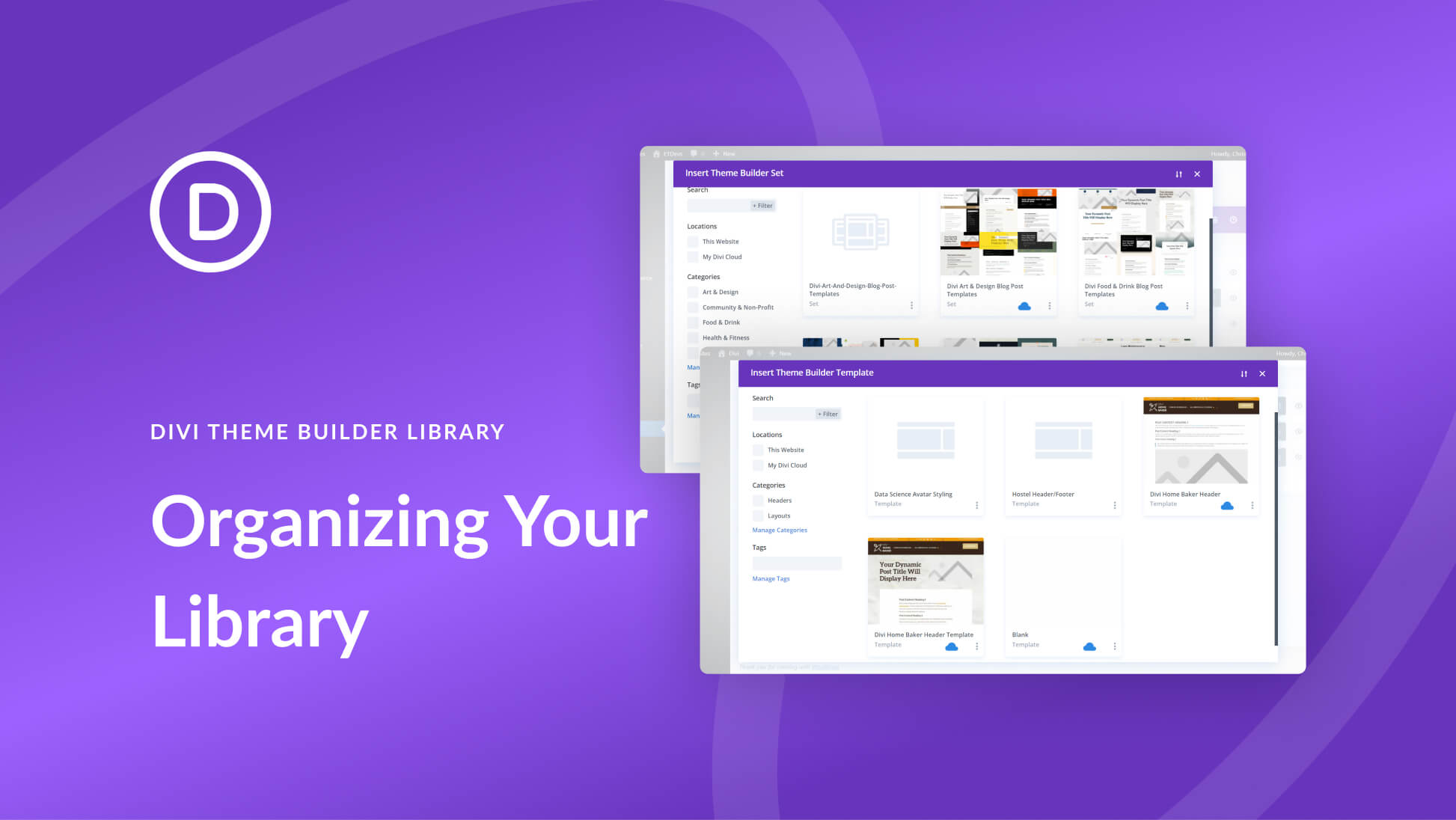 How to Organize Your Templates in Divi’s Theme Builder Library
