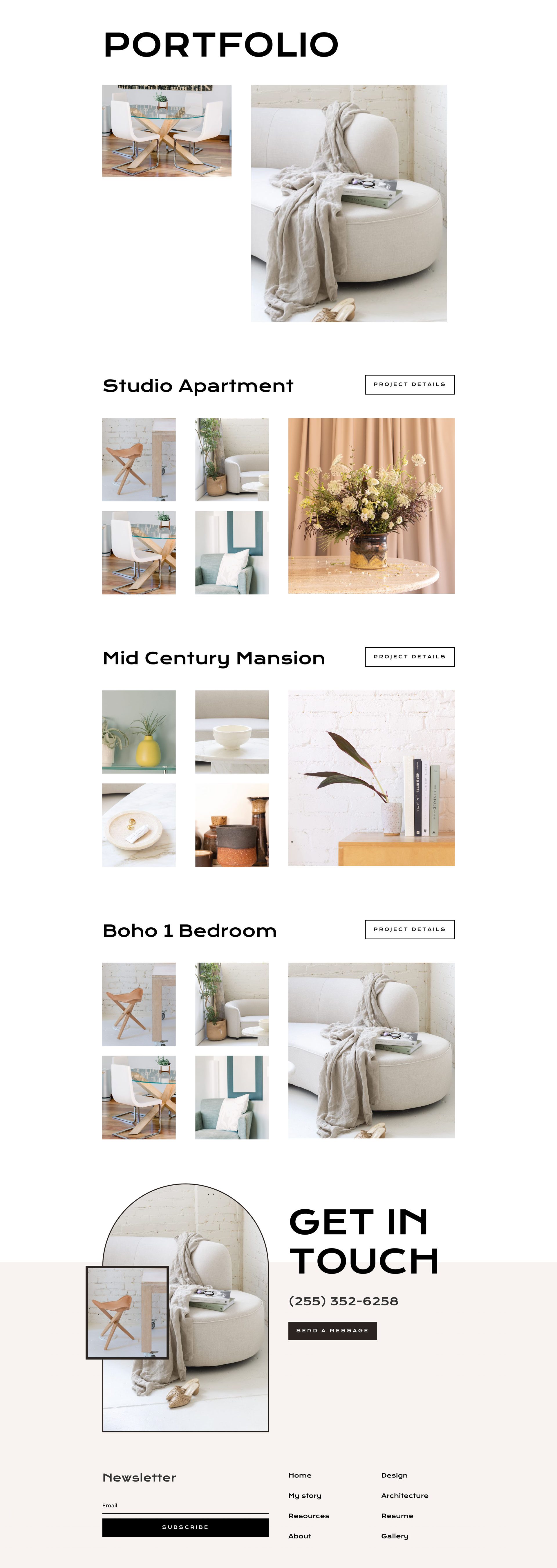 Interior Designer Layout Pack for Divi