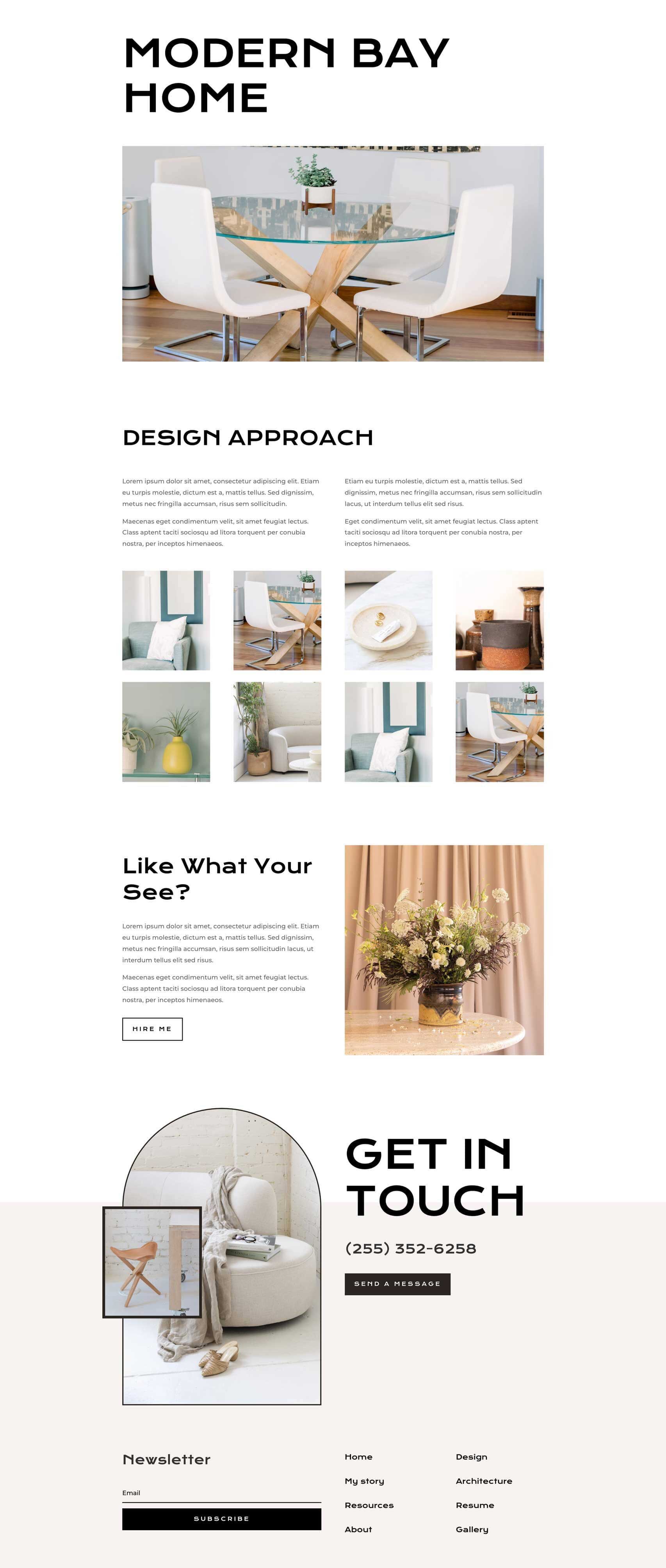 Interior Designer Layout Pack for Divi