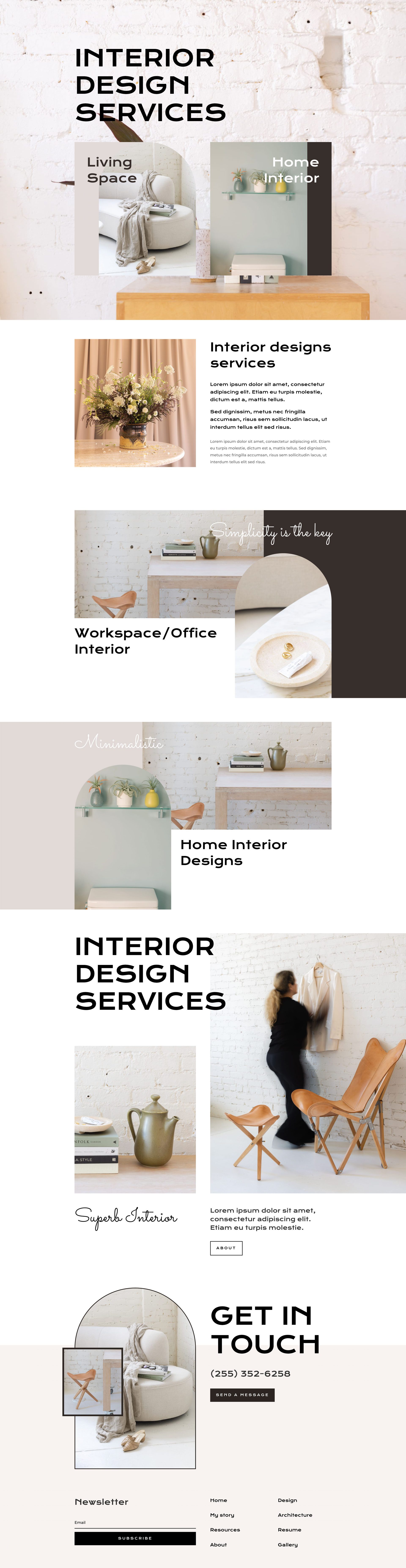 Interior Designer Layout Pack for Divi