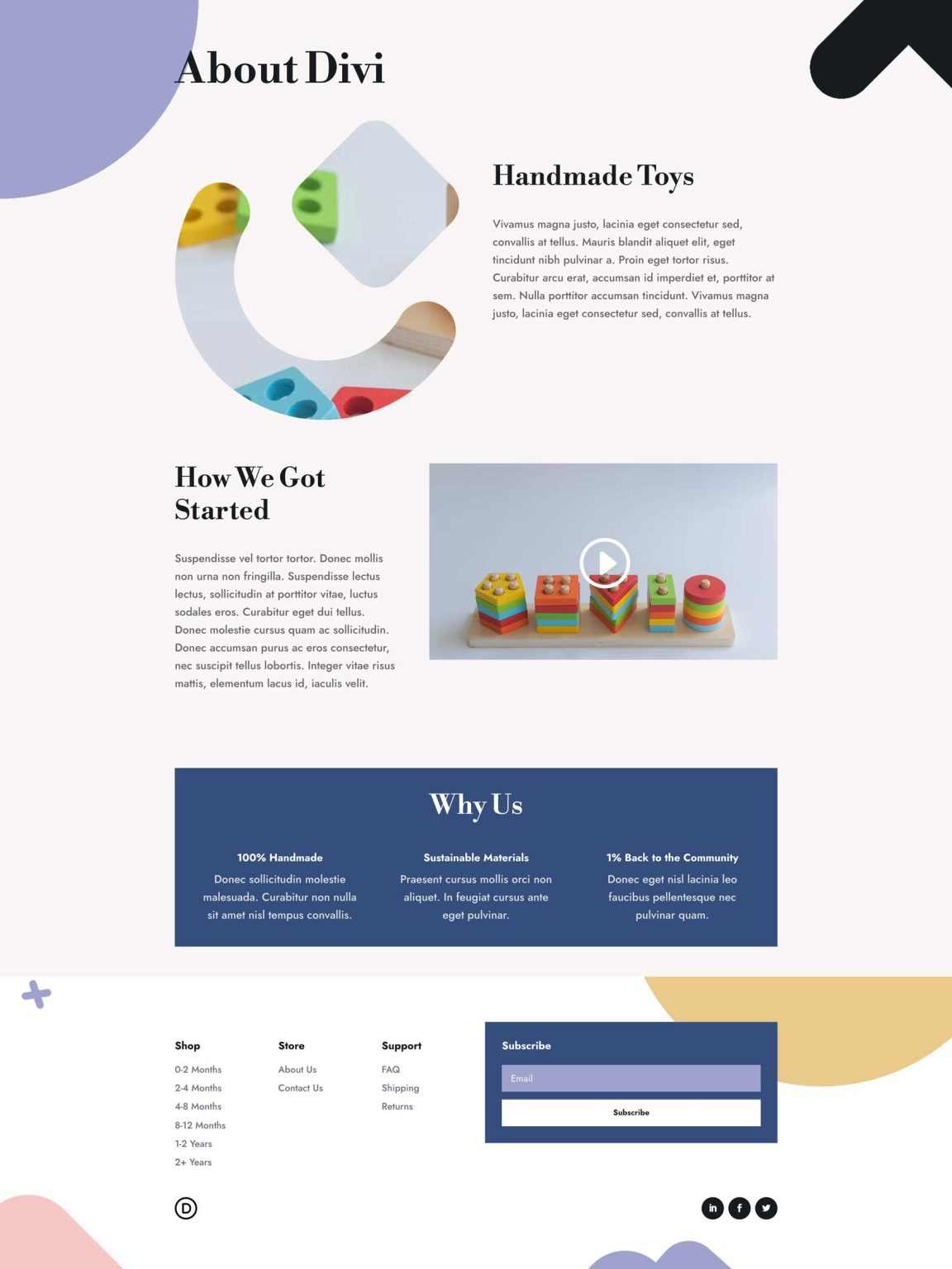 Get a FREE Toy Store Layout Pack for Divi