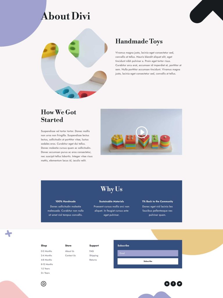 Get a FREE Toy Store Layout Pack for Divi