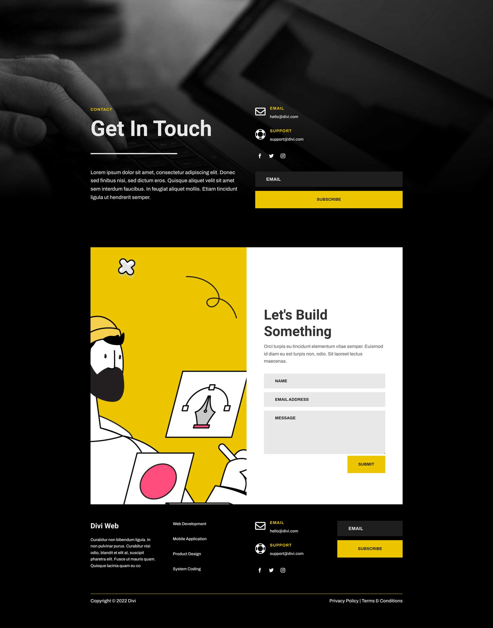 Web Developer Layout Pack for Divi